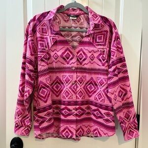 Vintage Roper Western Button Down Cow Girl Riding Shirt Womens Size Large